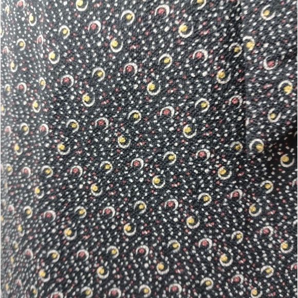 Max Studio Psychedelic Dots Pattern Wrap Ruffle Dress Western Casual - Picture 3 of 7